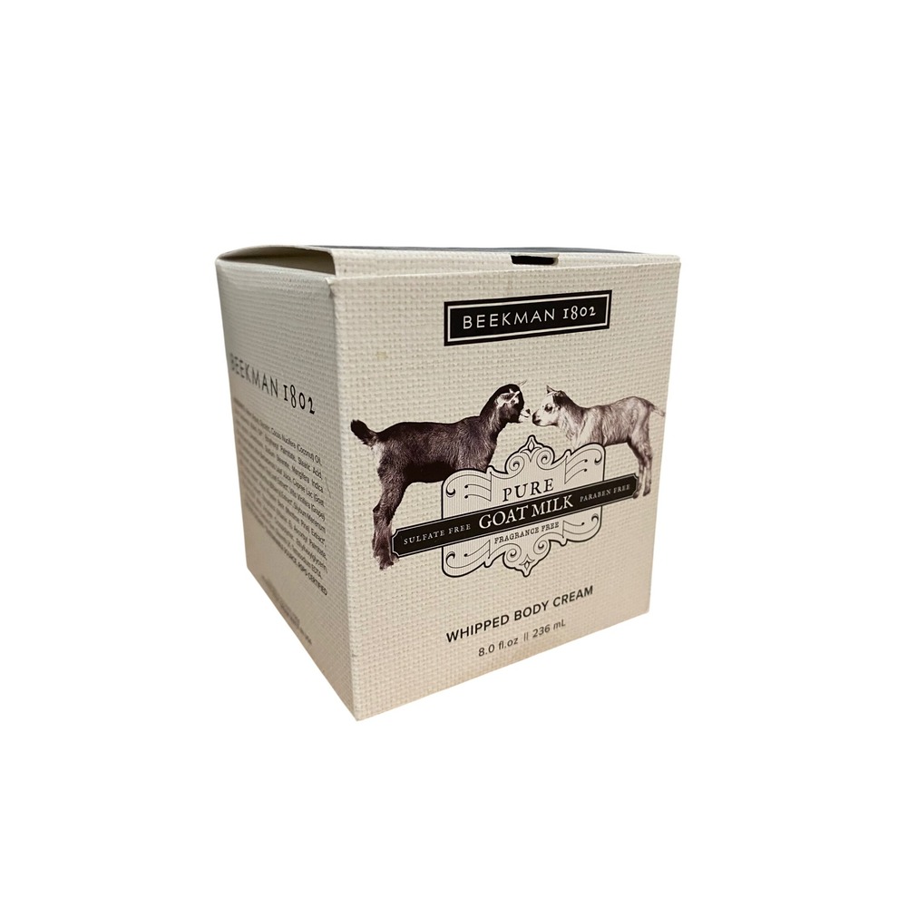 Beekman 1802 Pure Goat Milk Whipped Body Cream 8oz Fragrance Free New
